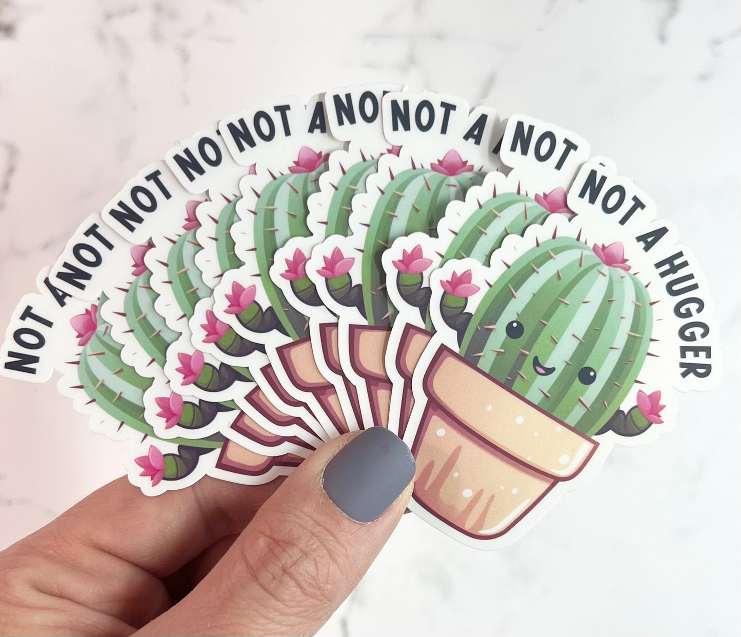 Not a Hugger Sticker