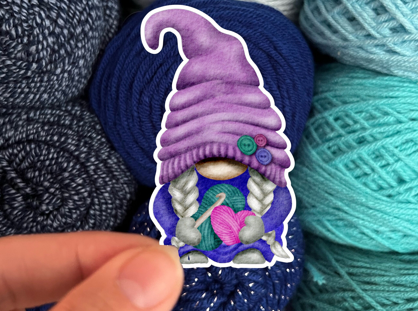 Crochet Gnome Stickers