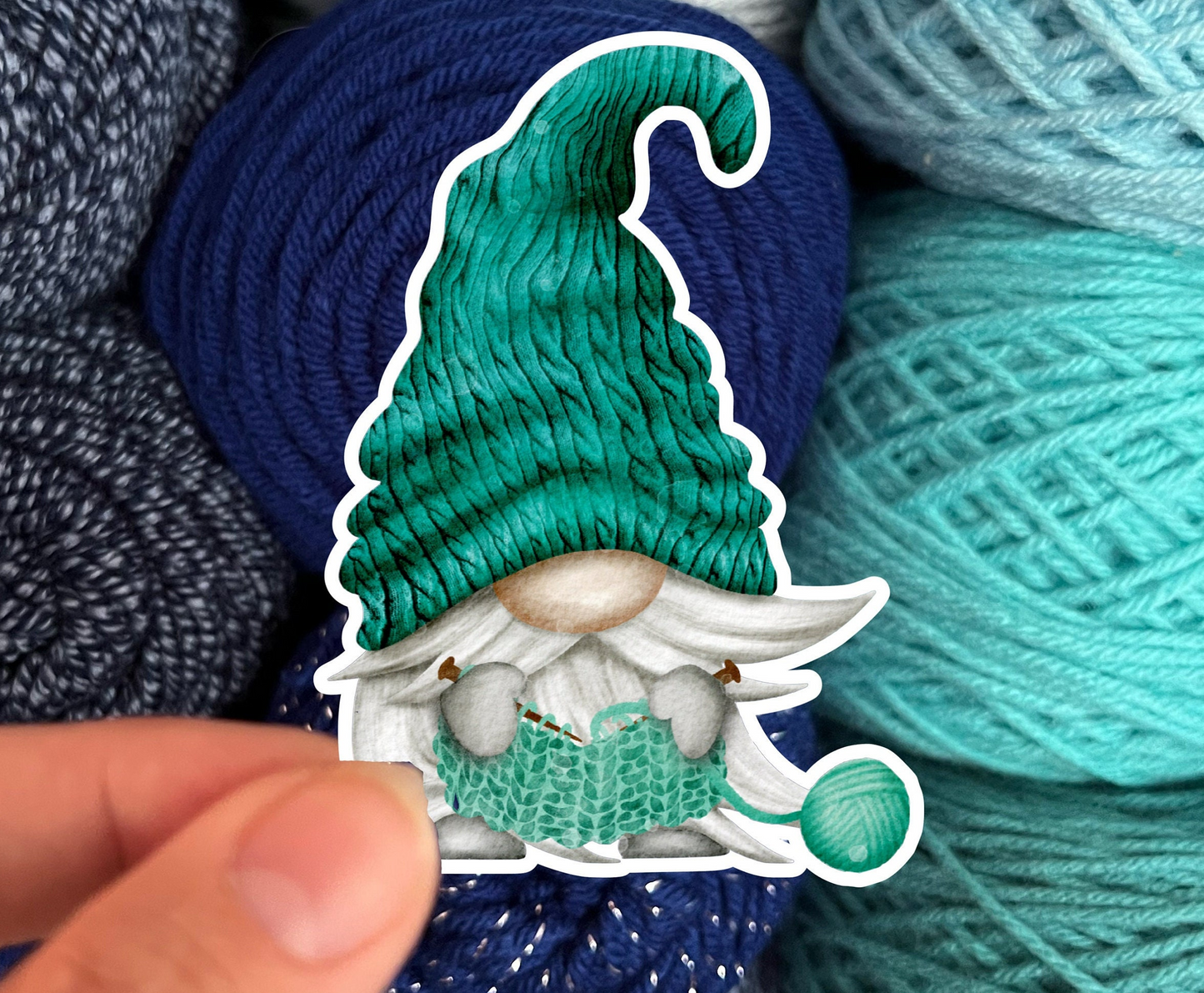 Knitting Gnome Stickers