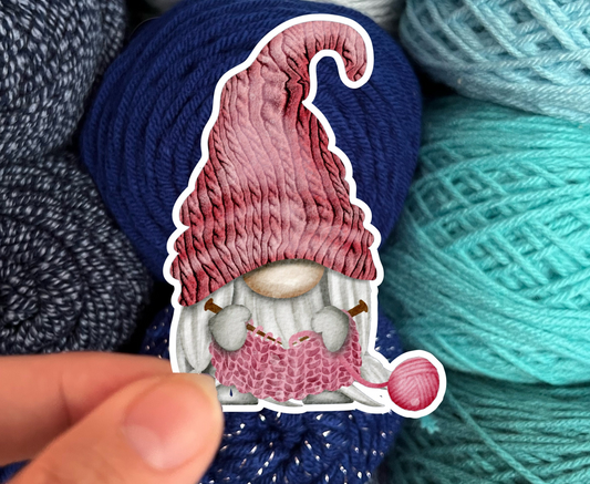 Knitting Gnome Stickers