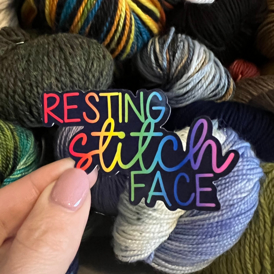 Resting Stitch Face Sticker